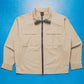 Spring 2000 Beige Tonal Zip Up Work Jacket (M)