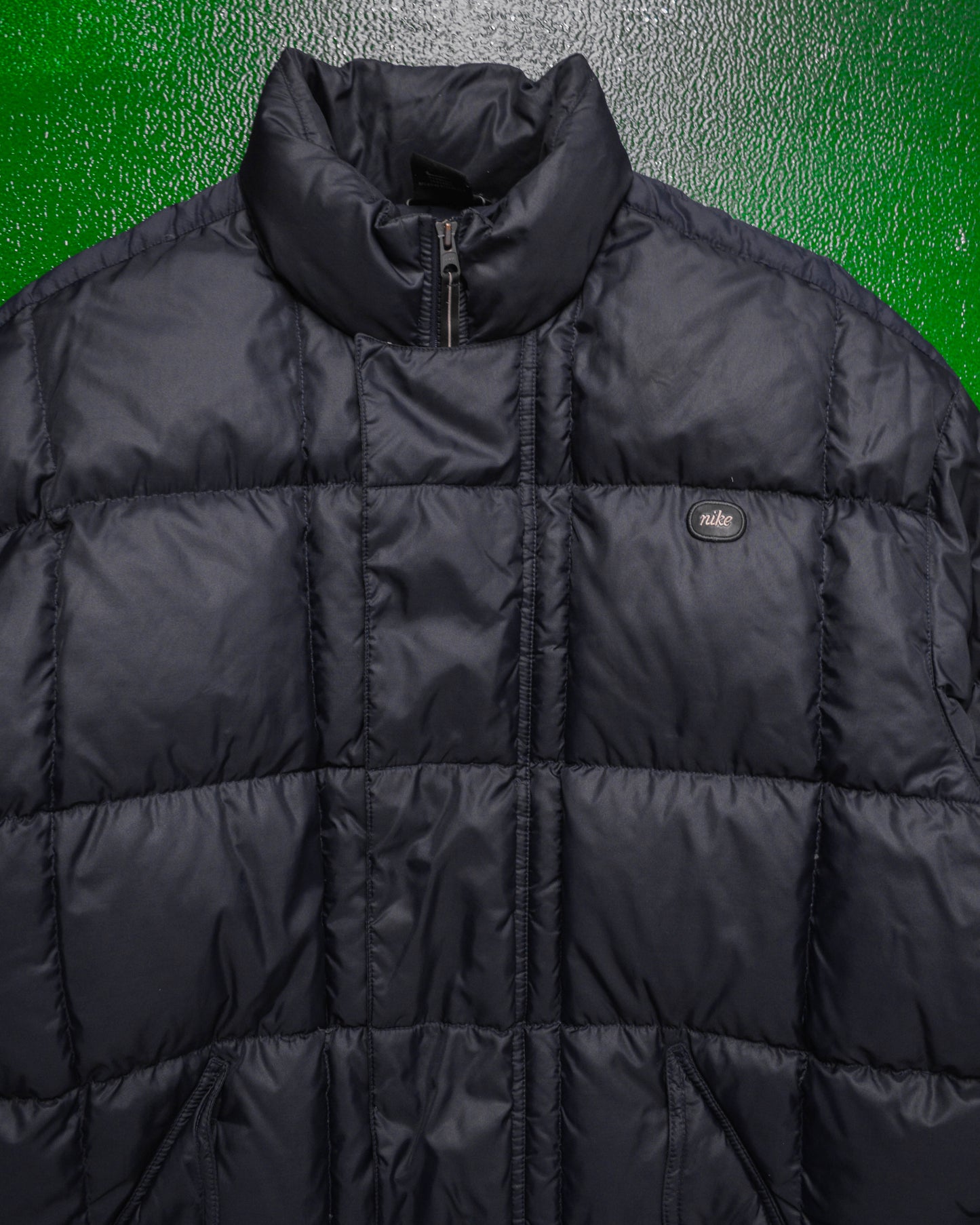 Fall 2000 Square Quilted Deep Navy Puffer Jacket (L~XL)