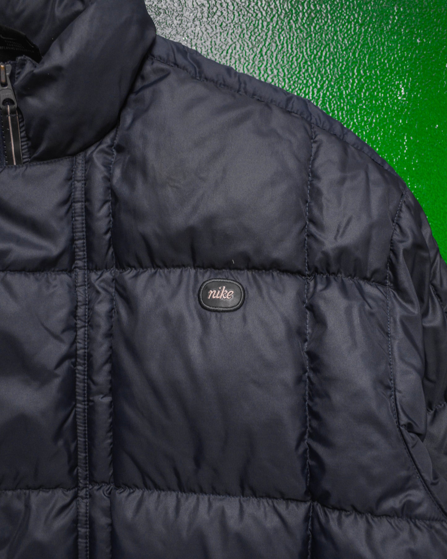 Fall 2000 Square Quilted Deep Navy Puffer Jacket (L~XL)