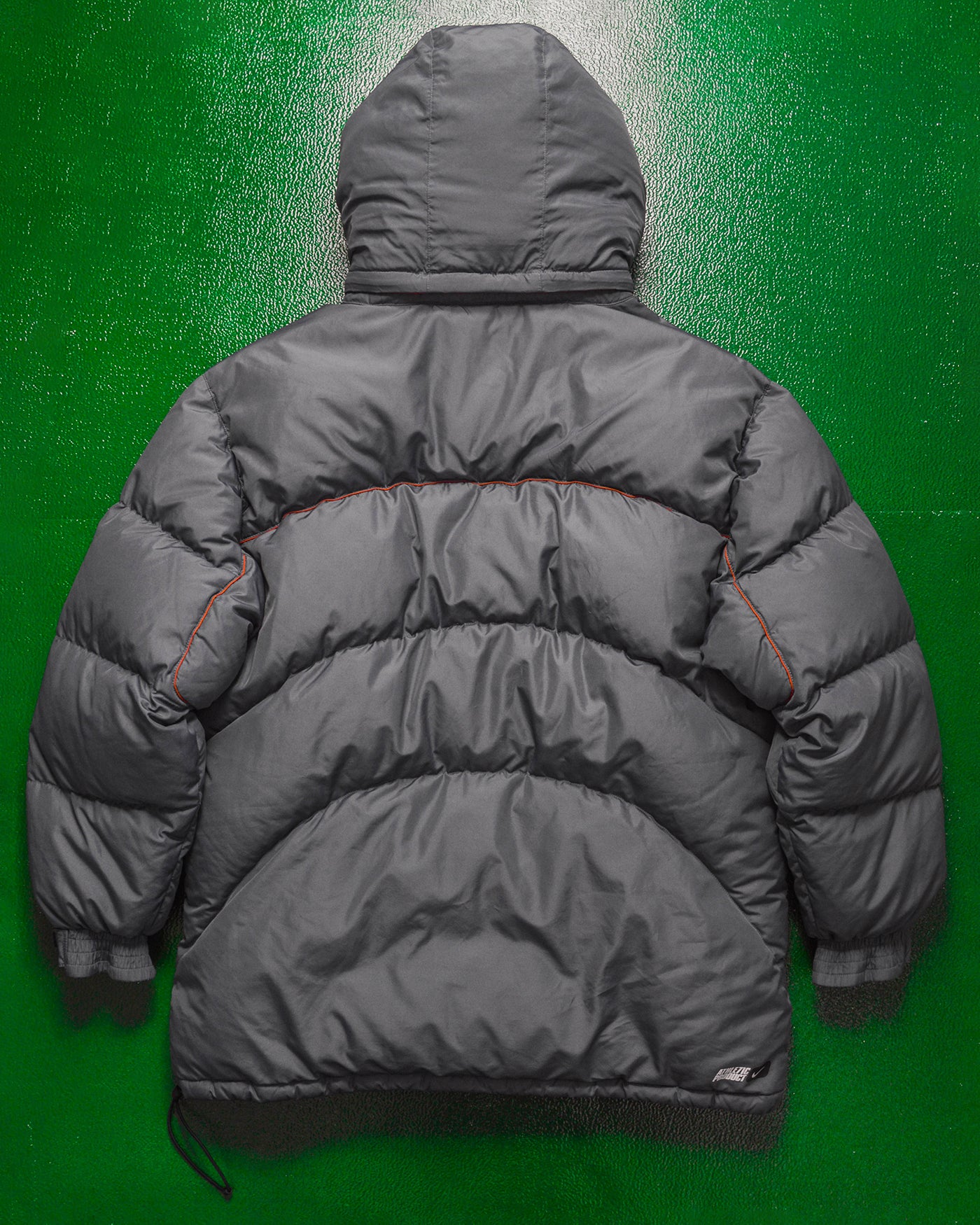 Fall 2001 Grey / Orange Curved Panel Big Puffer Jacket (~XL~)