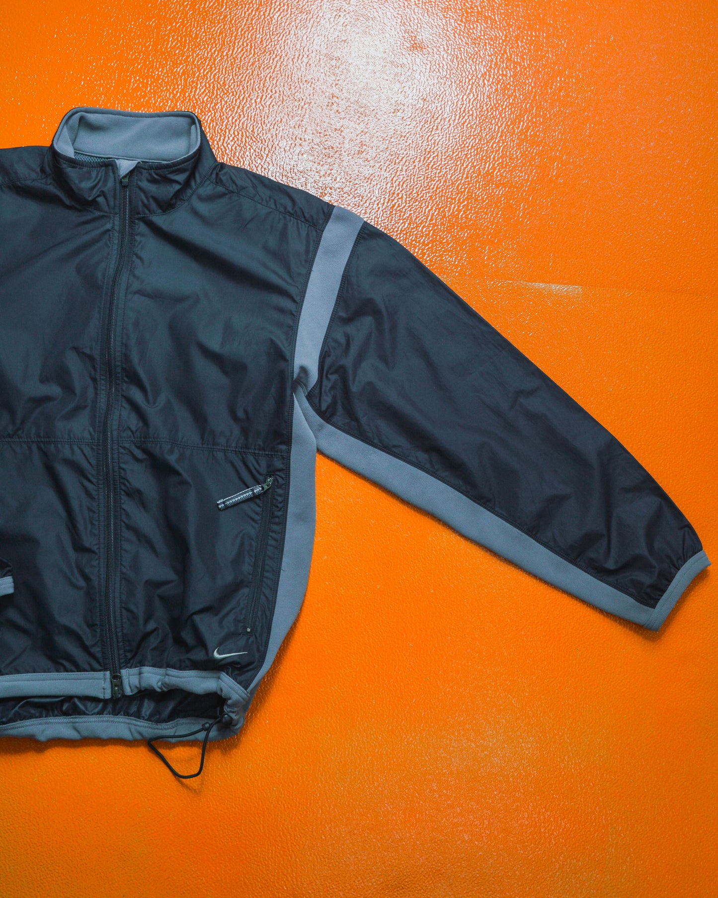 Spring 2003 Grey / Black Stretch Panel Track Jacket (S)