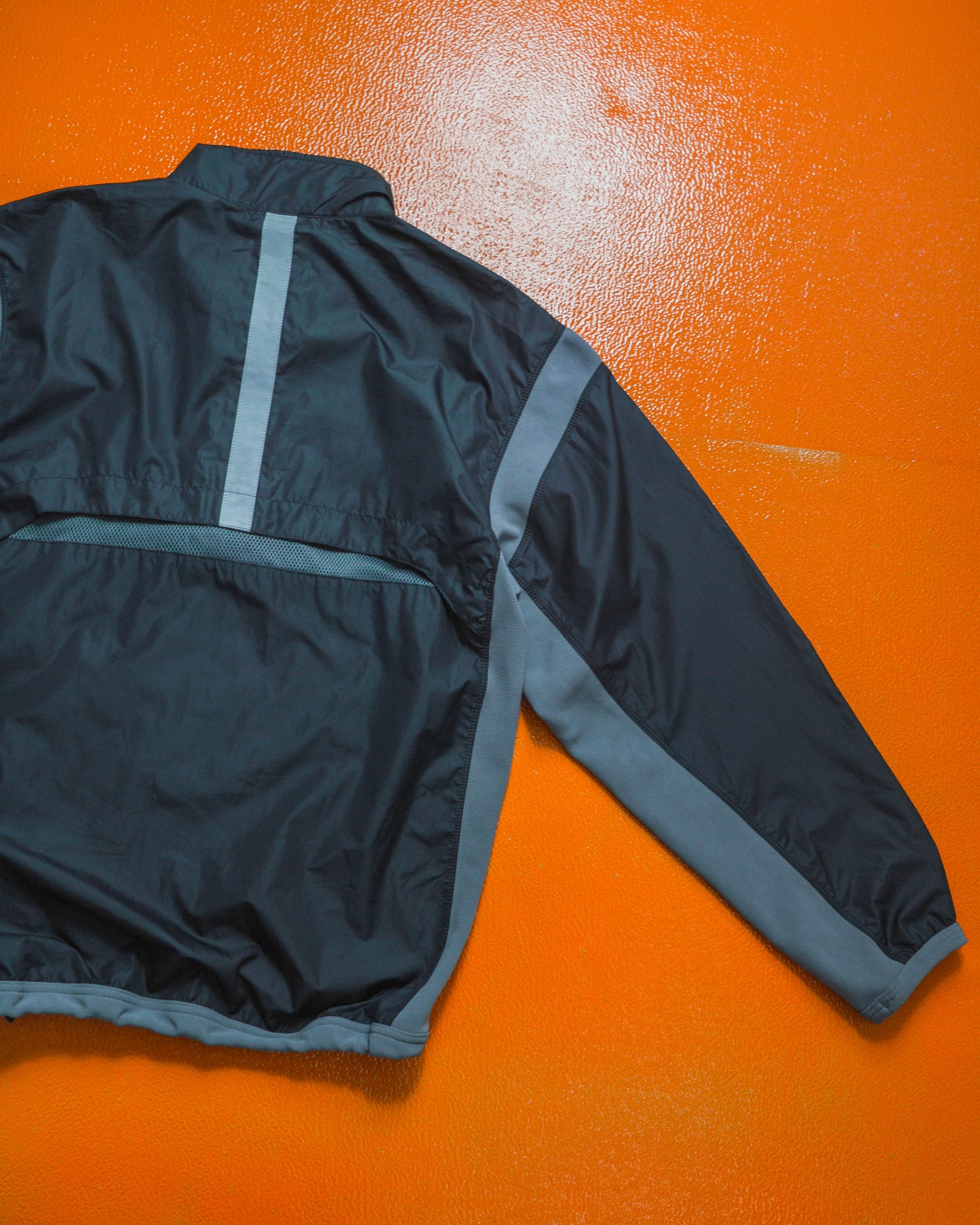 Spring 2003 Grey / Black Stretch Panel Track Jacket (S)