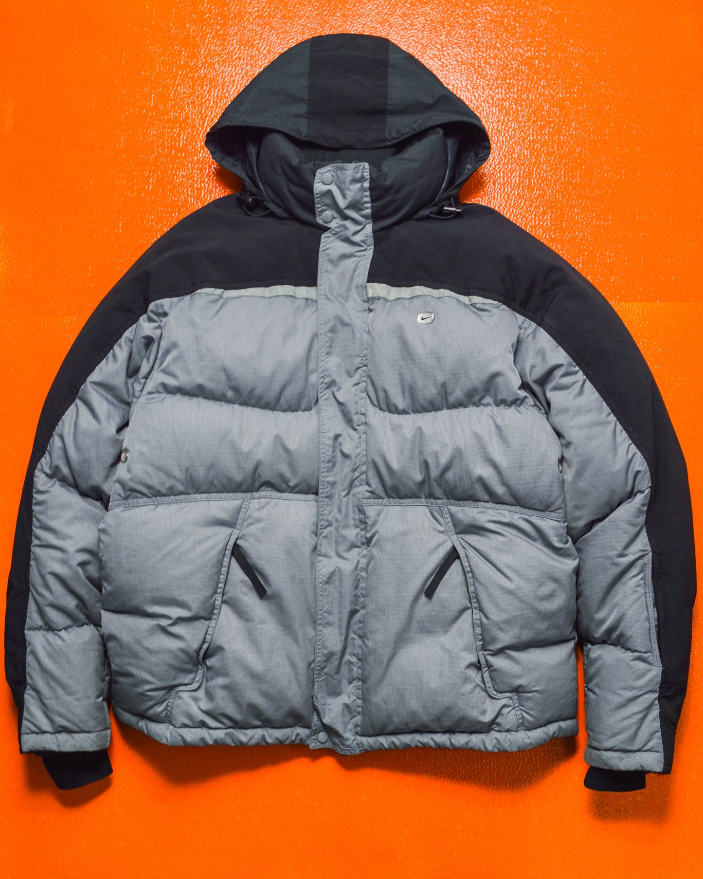 Fall 2003 Sports Deluxe Series Two - Tone Spine Panelled Puffer Jacket  (L)