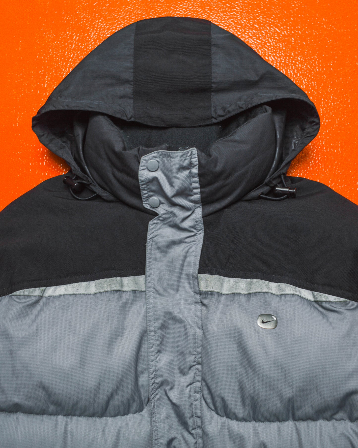 Fall 2003 Sports Deluxe Series Two - Tone Spine Panelled Puffer Jacket  (L)