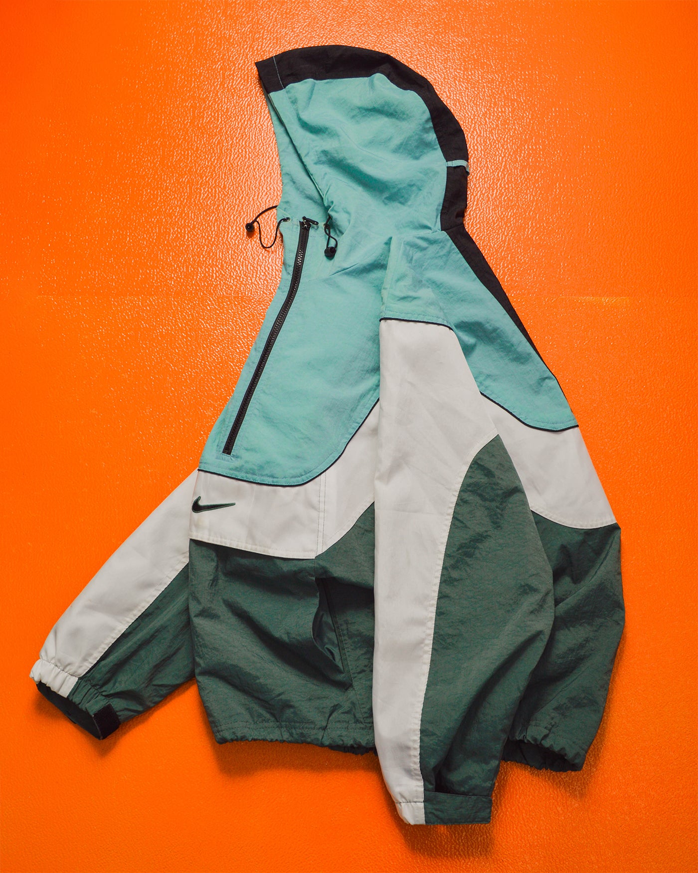 Fall 07 Curved Panelled Blue Quarter Zip Jacket (~M~)