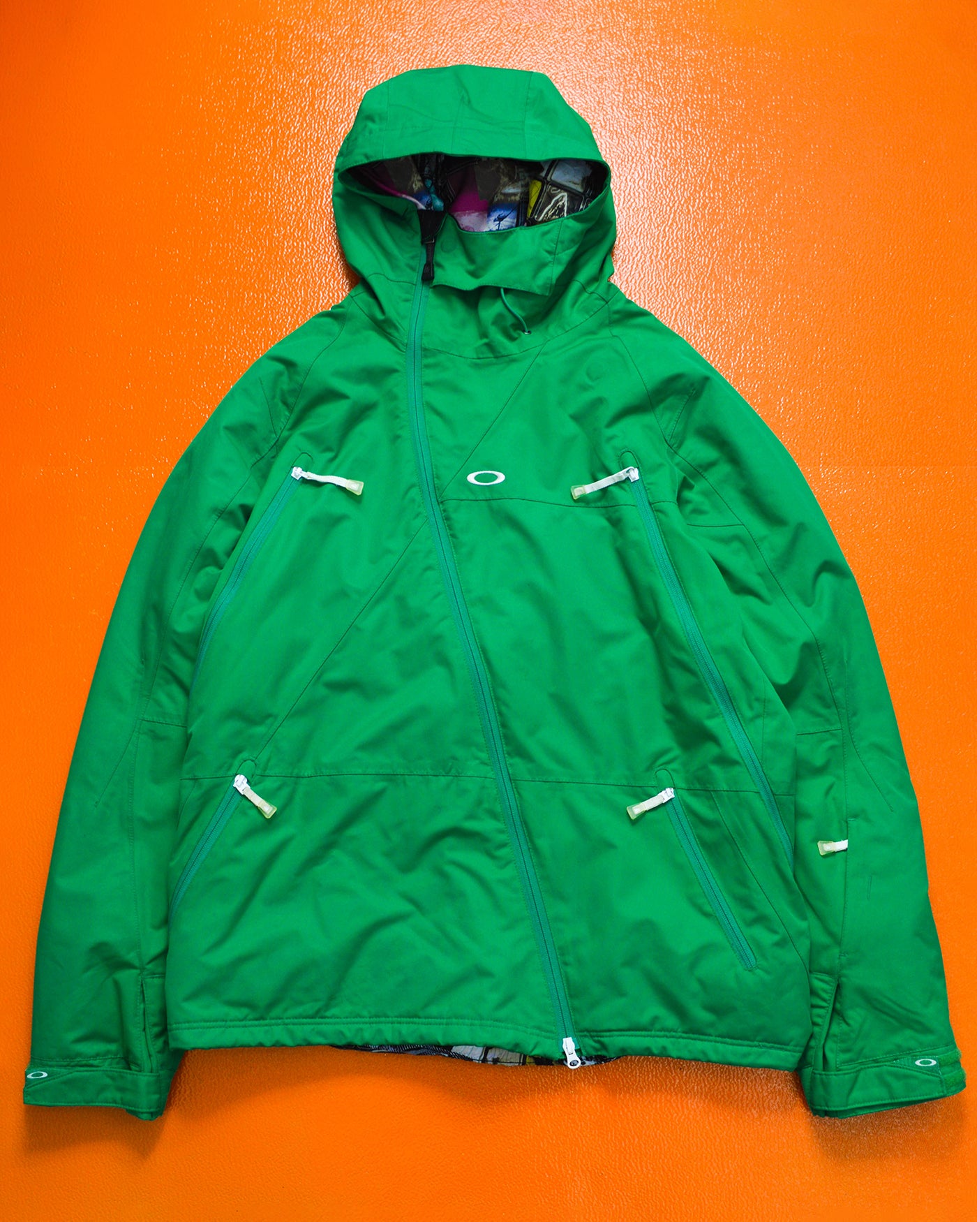 Green Ultra Technical Magnetic Asymmetrical Panelled Jacket (XL)