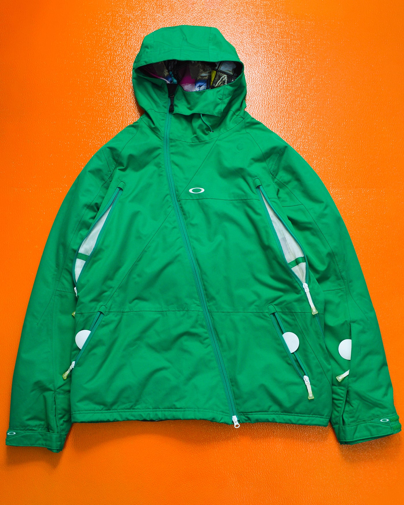 Green Ultra Technical Magnetic Asymmetrical Panelled Jacket (XL)