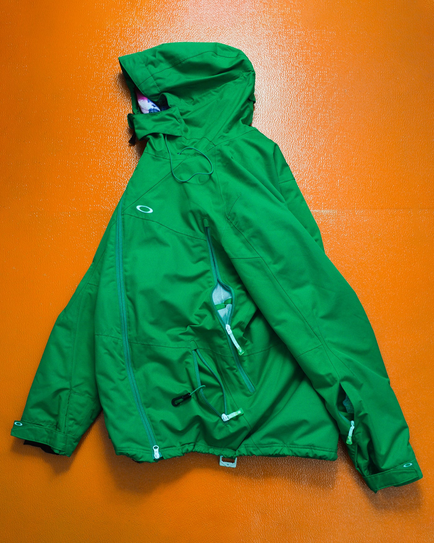 Green Ultra Technical Magnetic Asymmetrical Panelled Jacket (XL)