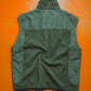 Muted Green Nylon Panelled Fleece Vest (L~XL)