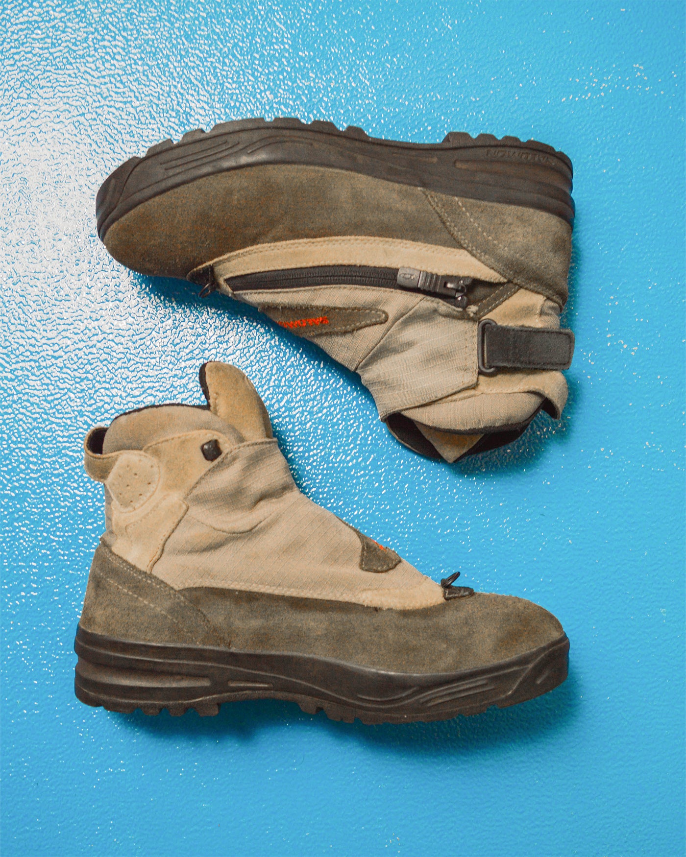 Salomon Vintage 2004 Adventure 7 Beige Brown Black Hiking Boot