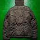 Black Label Women's Dark Brown High Knit Funnel Neck Down Jacket (46)