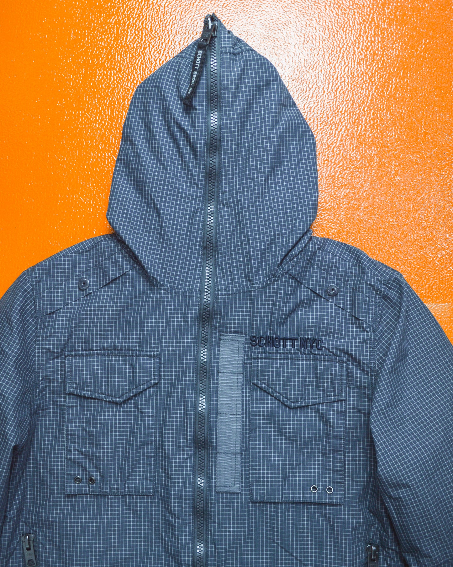 Black/ Grey Reversible Full Zip Onion Quilted Jacket (~M~)