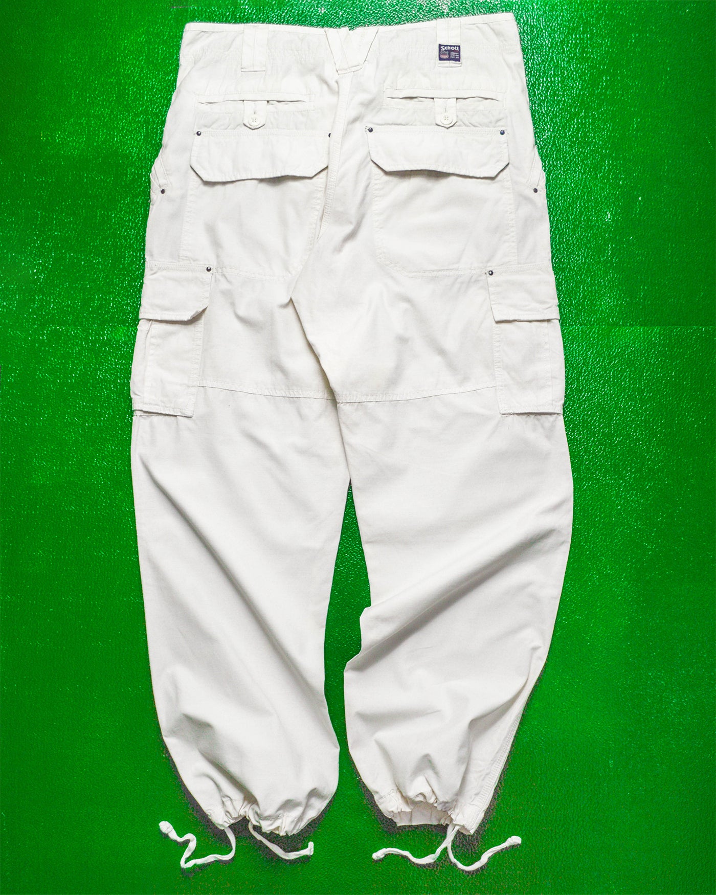 Multi-Pocket White Cargo Pants (34~36)