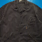 Jacquard Washed Black Pinstriped Boxy Shirt (~M~)