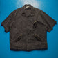 Jacquard Washed Black Pinstriped Boxy Shirt (~M~)