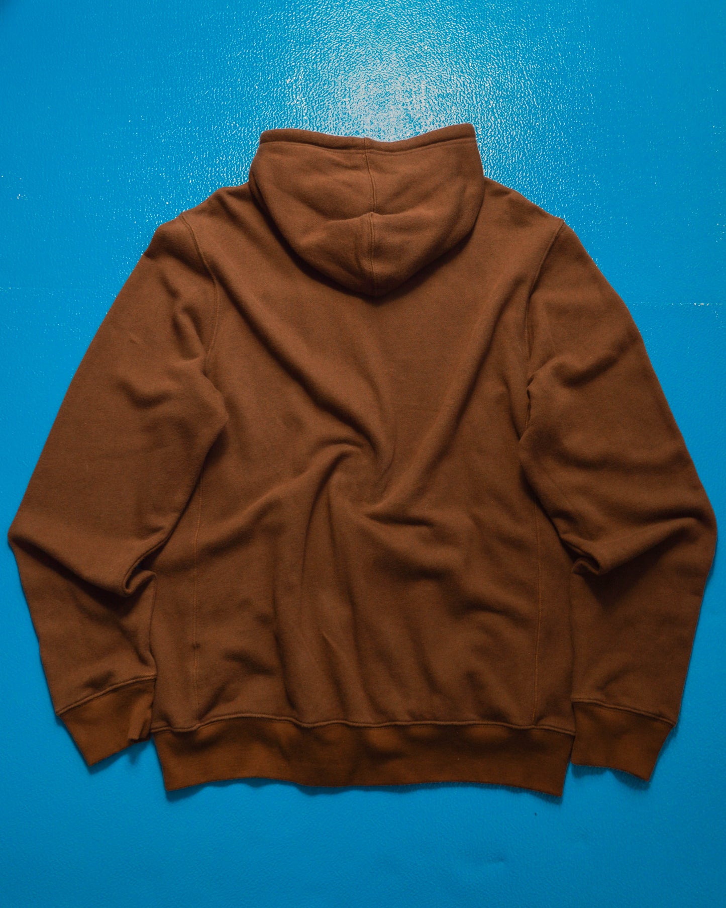 Brown  Orange Logo Zip Up Hoody (XL)