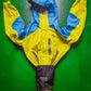 Lowe Alpine F/W 11 Blue / Yellow Packable Panelled Gore-Tex Mountain Jacket (M)