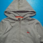 Red Contrast Accent  Zip Up Hoody (M)