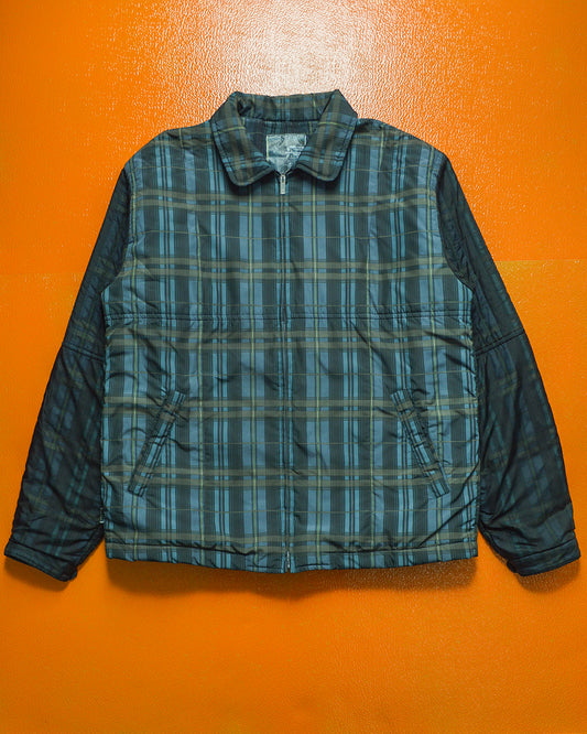 AW2000 Melting Pot Plaid Lightly Quilted Jacket (~L~)