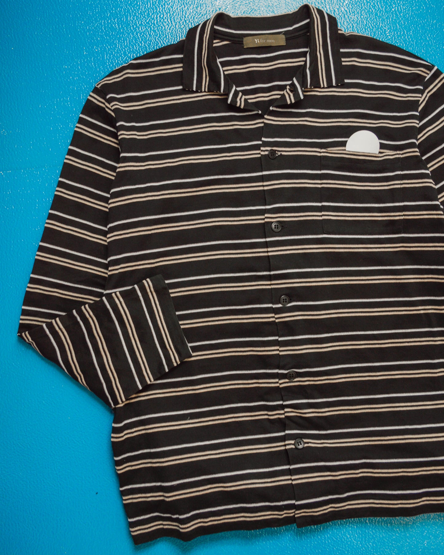 Woven Striped Overshirt (M~L)