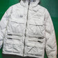 ANALOG Diamond Stitch White Multi Pocket Puffer Jacket (~M~)