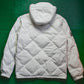 ANALOG Diamond Stitch White Multi Pocket Puffer Jacket (~M~)