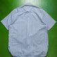 Armani 90s Blue Vertical Striped Shirt (L~XL)
