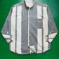 armani 90s Exaggerated Wide Vertical Striped Shirt (XL~XXL)