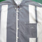 armani 90s Exaggerated Wide Vertical Striped Shirt (XL~XXL)