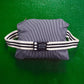 Armani Navy Pinstriped Packable Cropped Jacket (~S~)