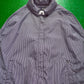 Armani Navy Pinstriped Packable Cropped Jacket (~S~)