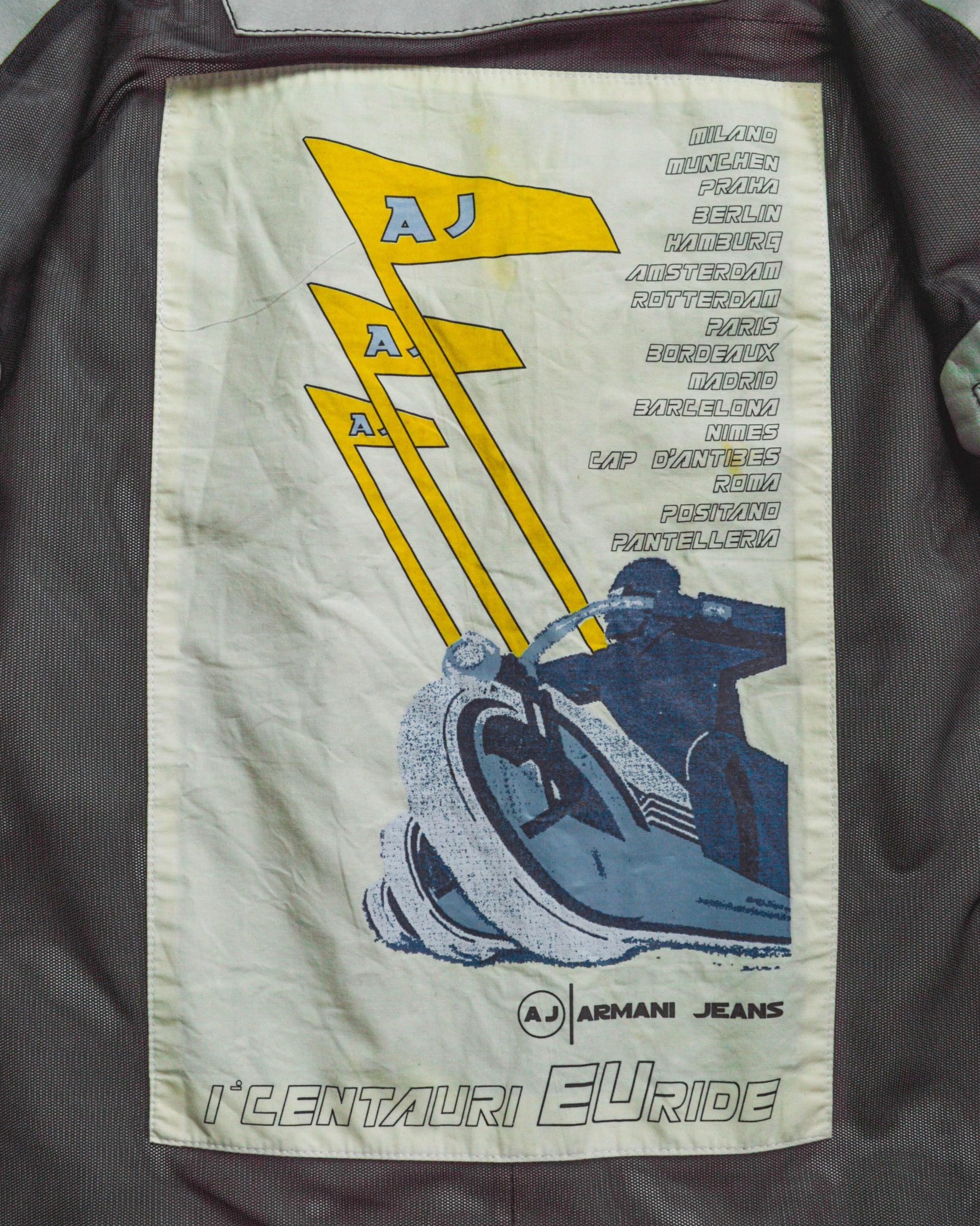 Armani Vintage Moto Racer / Biker Style Panelled Jacket (~M~)