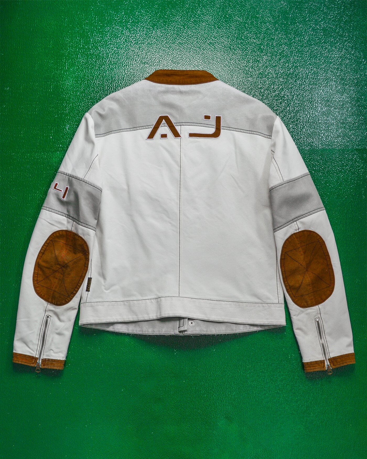 Armani Vintage Moto Racer / Biker Style Panelled Jacket (~M~)