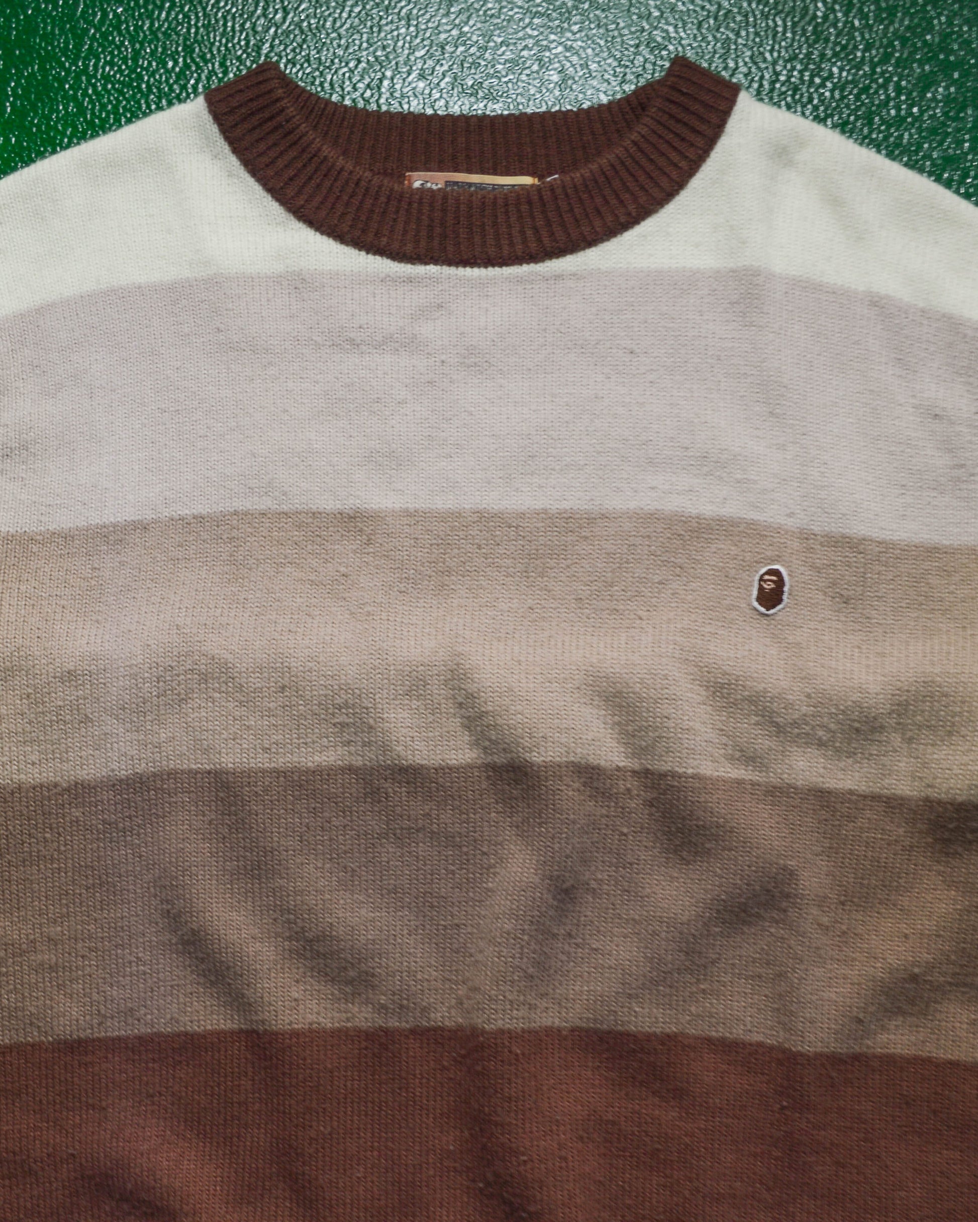 bape Ombre Blocked Tonal Knit Sweater (~M~)