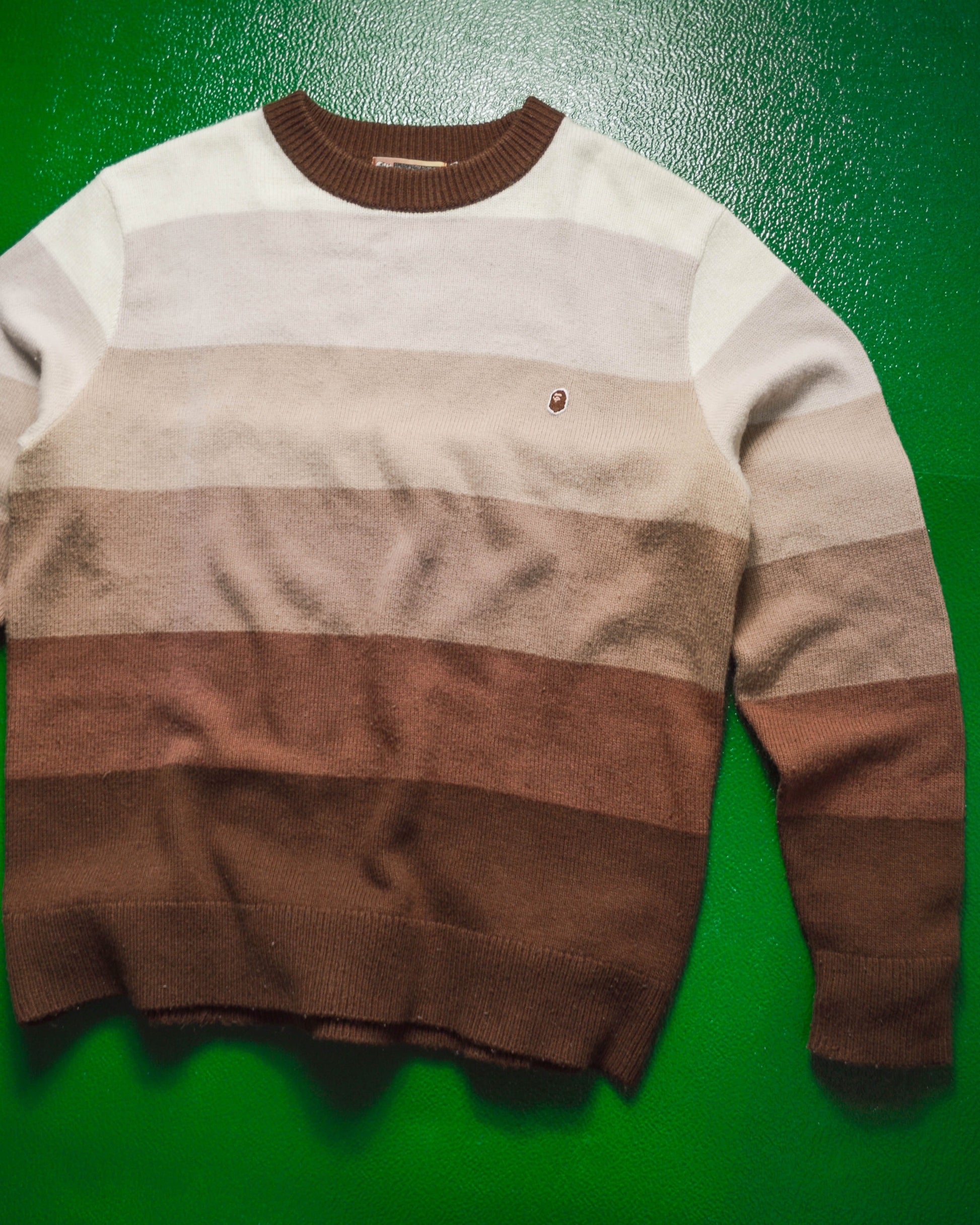 bape Ombre Blocked Tonal Knit Sweater (~M~)