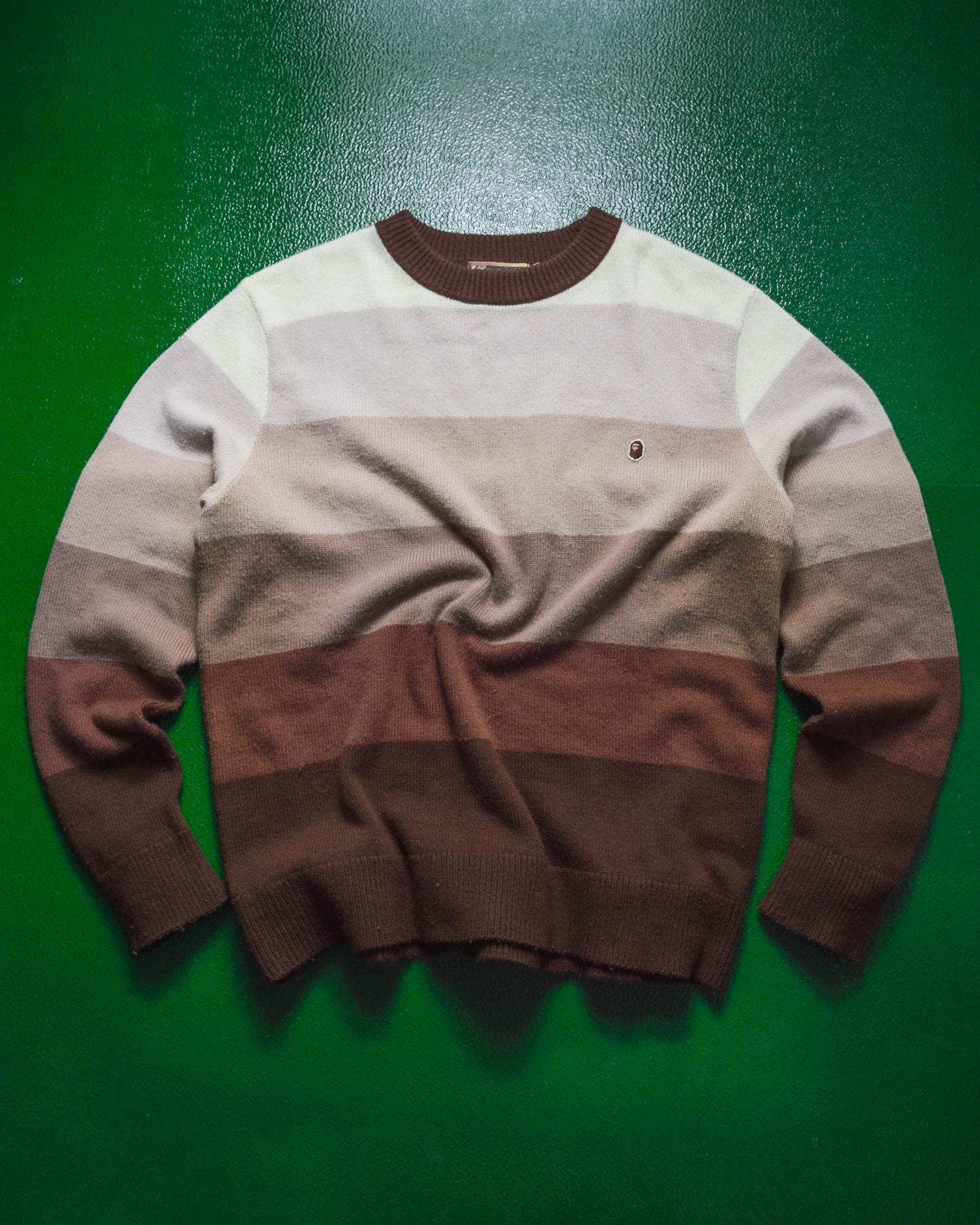 bape Ombre Blocked Tonal Knit Sweater (~M~)