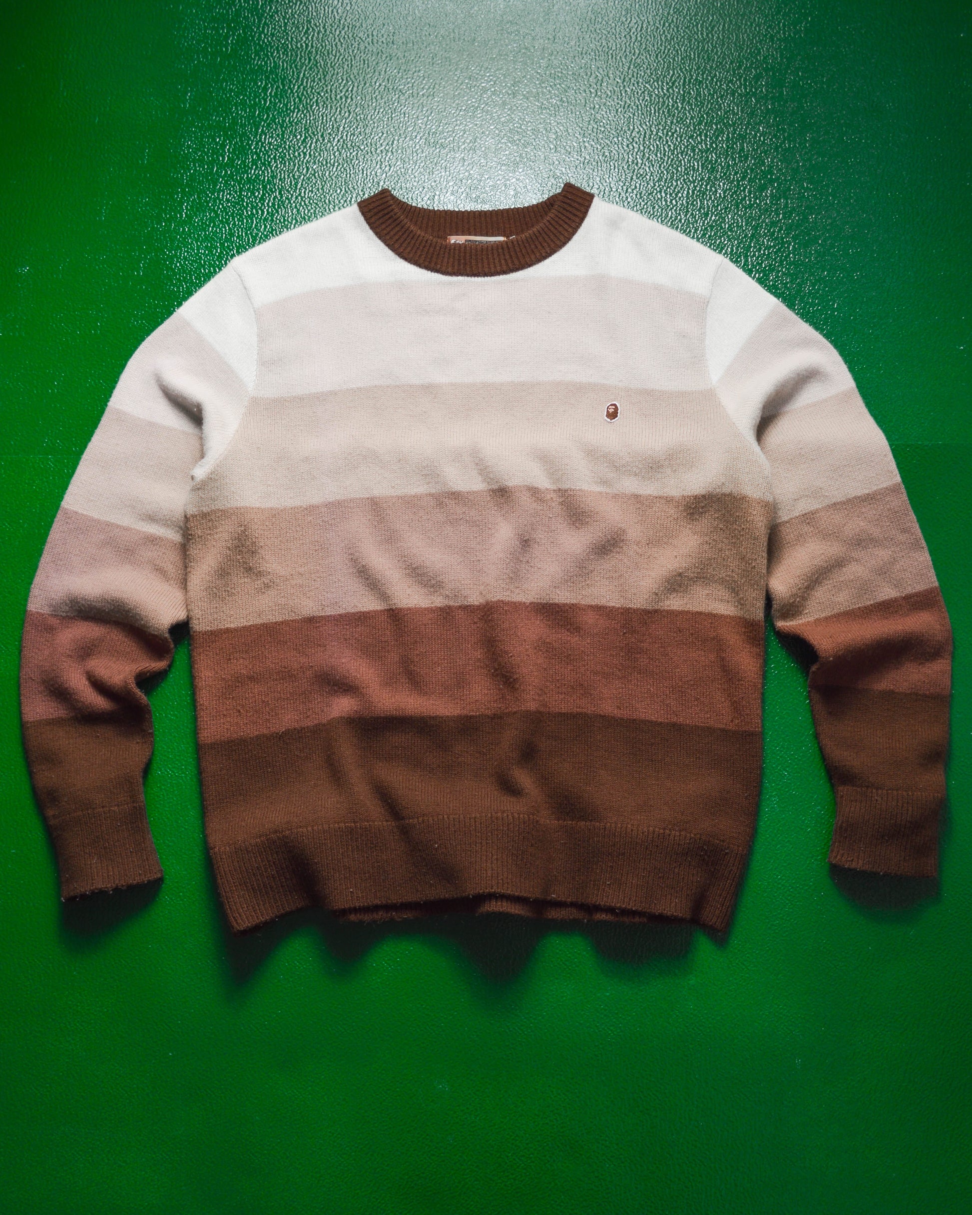 bape Ombre Blocked Tonal Knit Sweater (~M~)