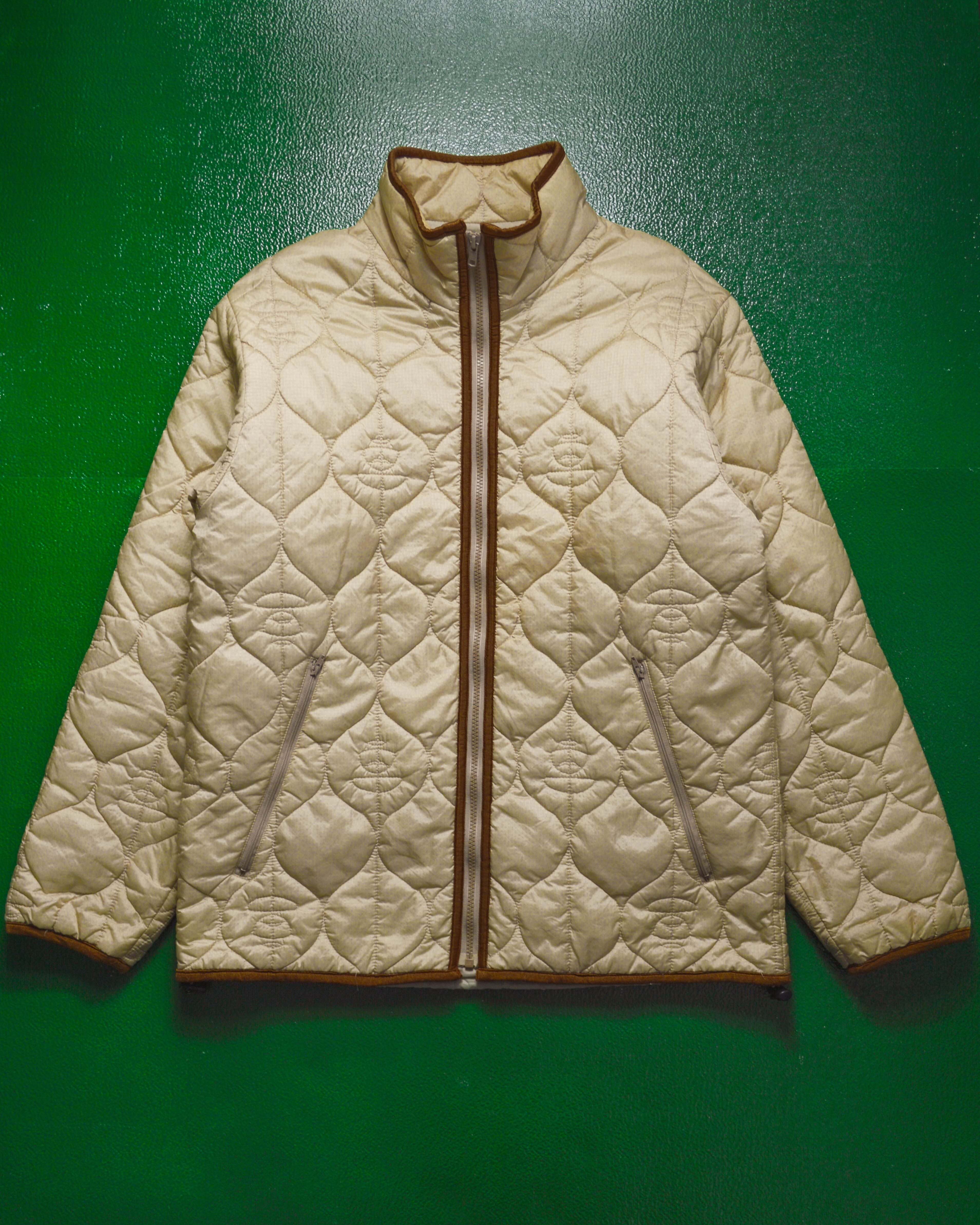 Onion Quilted Military Liner Style Windbreaker Beige Jacket (~L~)