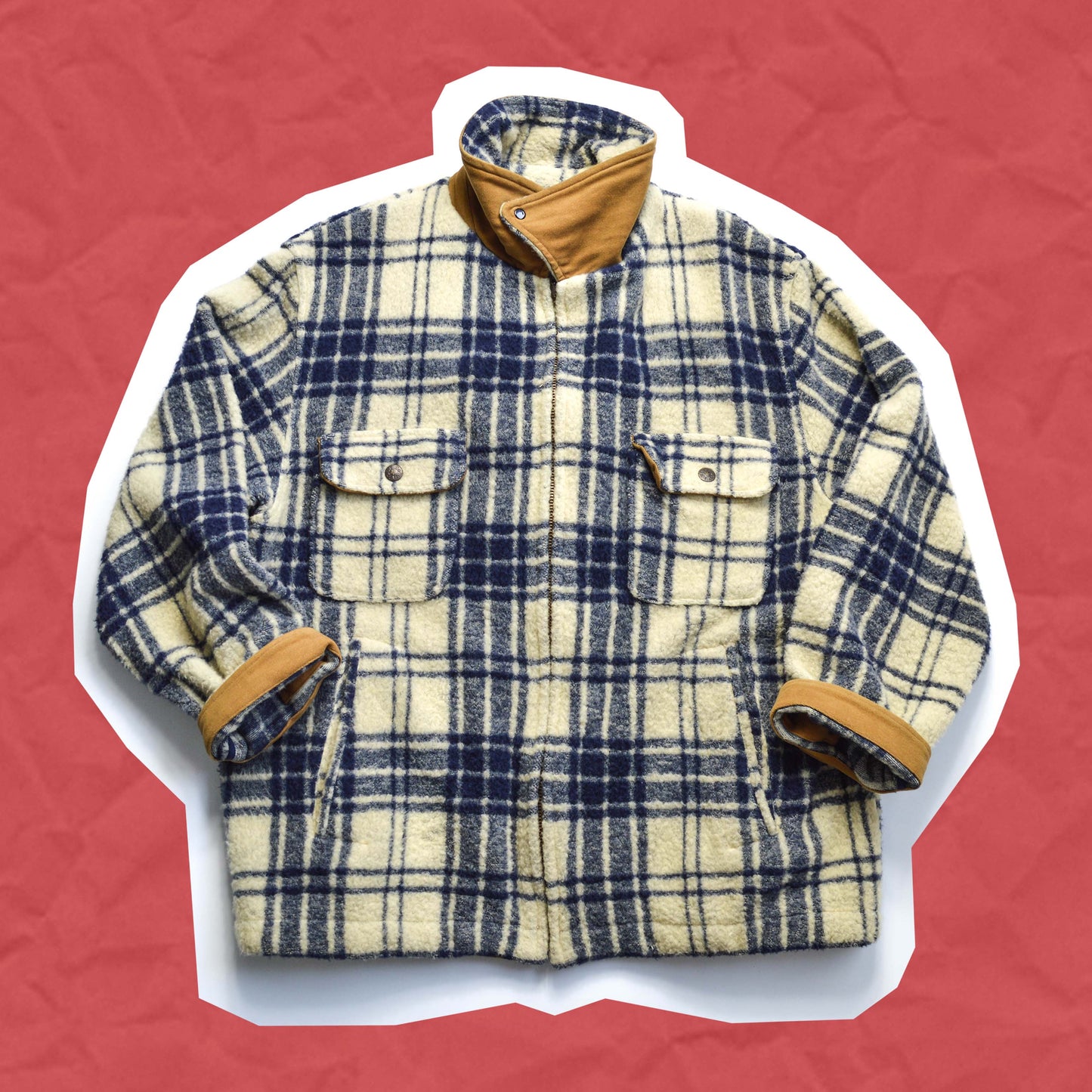 Boneville Plaid Wool Fleece Hunter Jacket (~L~)