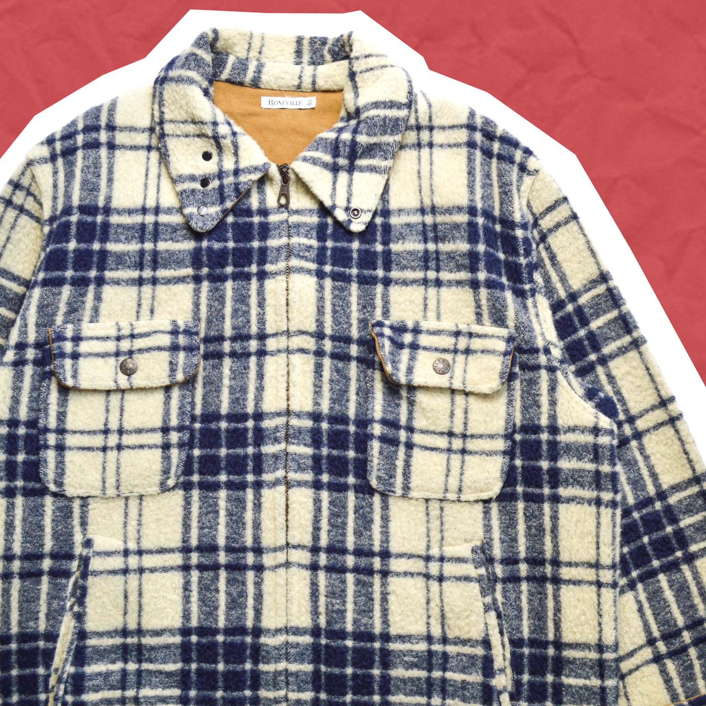 Boneville Plaid Wool Fleece Hunter Jacket (~L~)