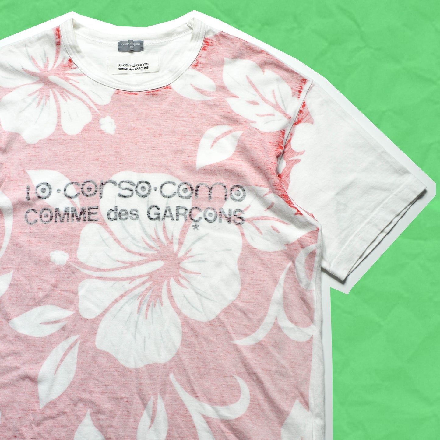 Comme Des Garçons Homme 10 Corso Como 2001 Interior Floral Logo T-shirt (~M~)