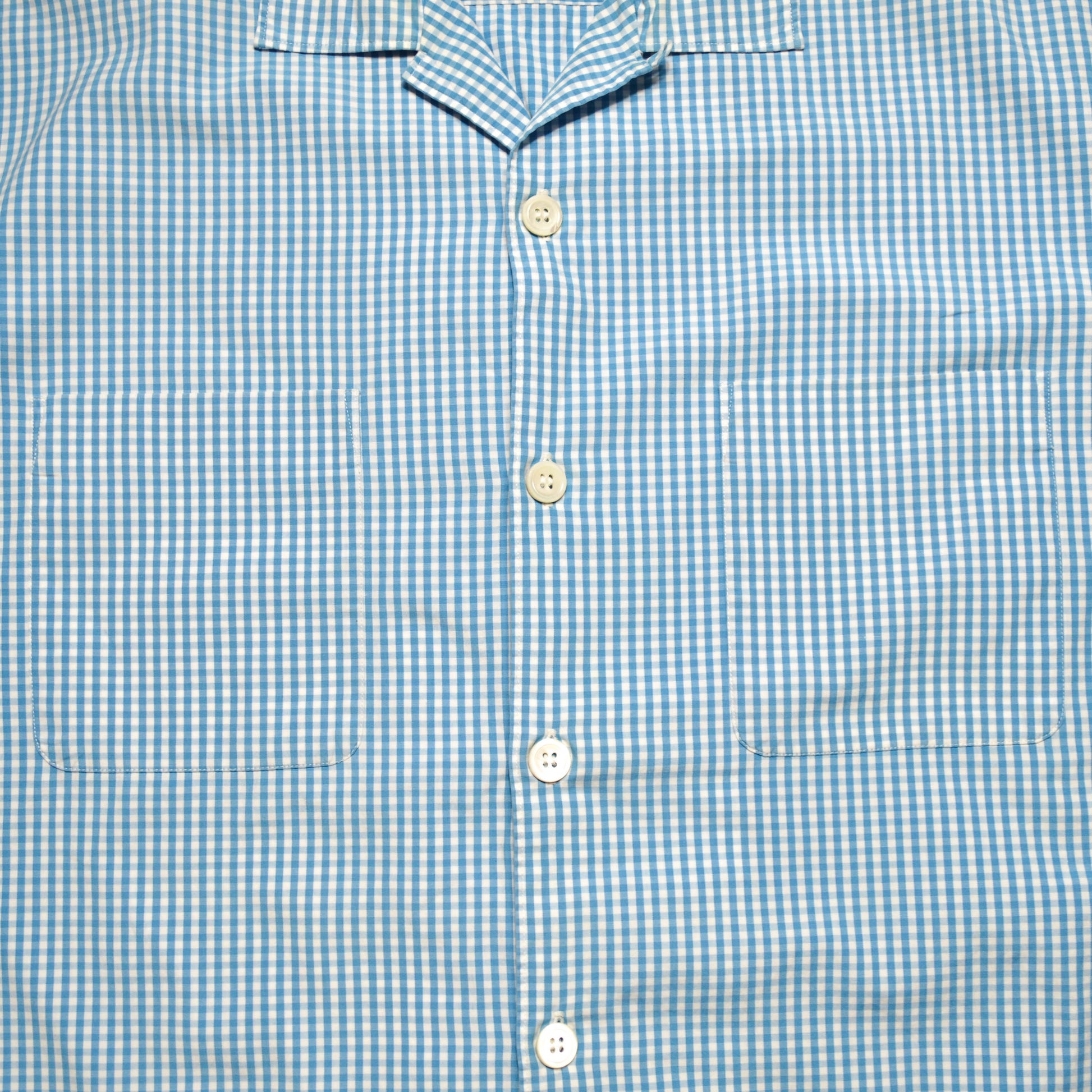 Comme Des Garçons Homme 1994 Blue Gingham Shirt (~XL~)