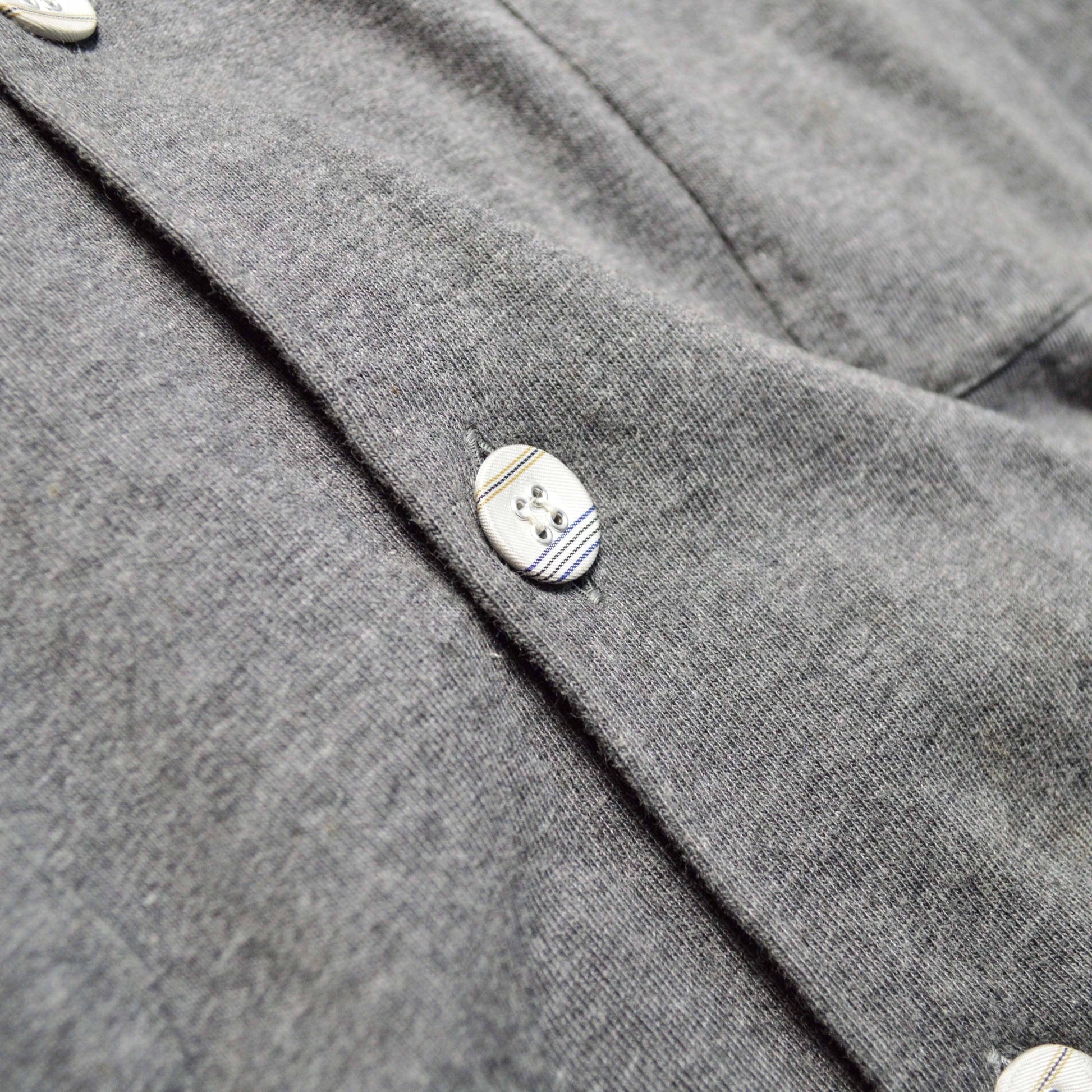 Comme Des Garçons Homme 1994 Grey Heavy Open Collar Shirt (~L~)