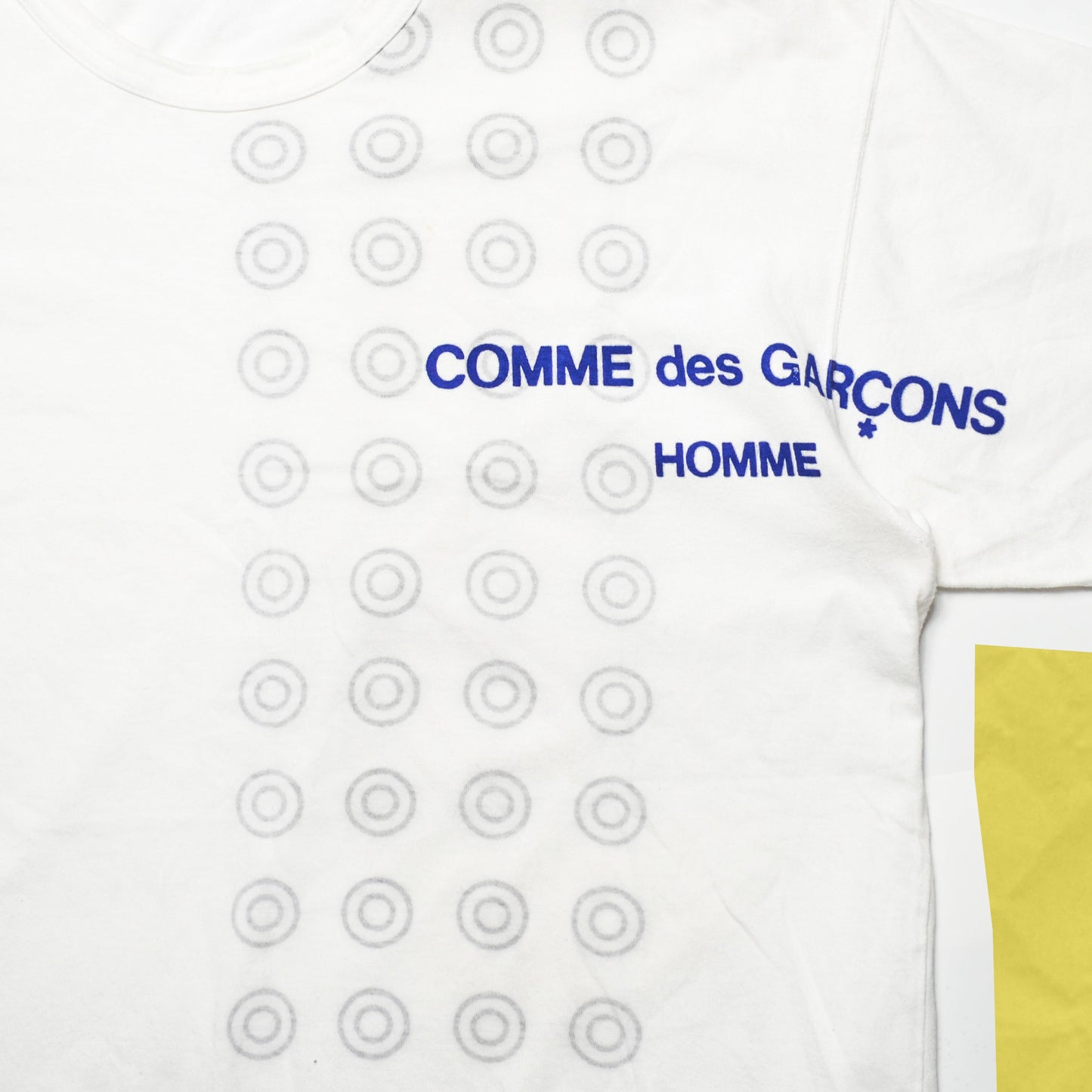 Comme Des Garçons Homme 1999 Double sided Polka / Logo Print T-shirt (~L~)
