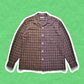 Comme Des Garçons Homme 2000 Burgundy Split Wool Shirt (~M~)