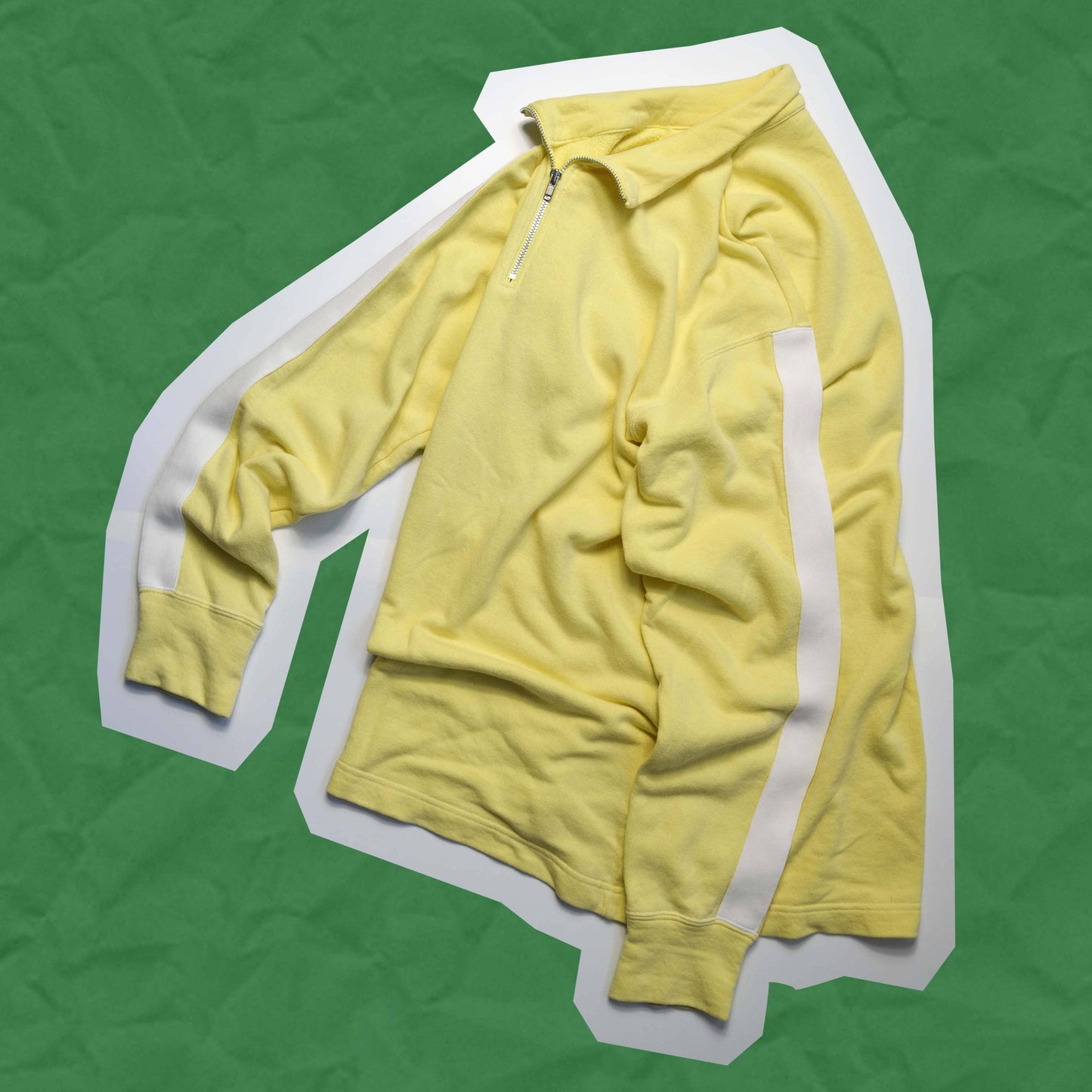 Comme Des Garçons Homme 2001 Baby Yellow Quarter Zip Jumper (~M~)