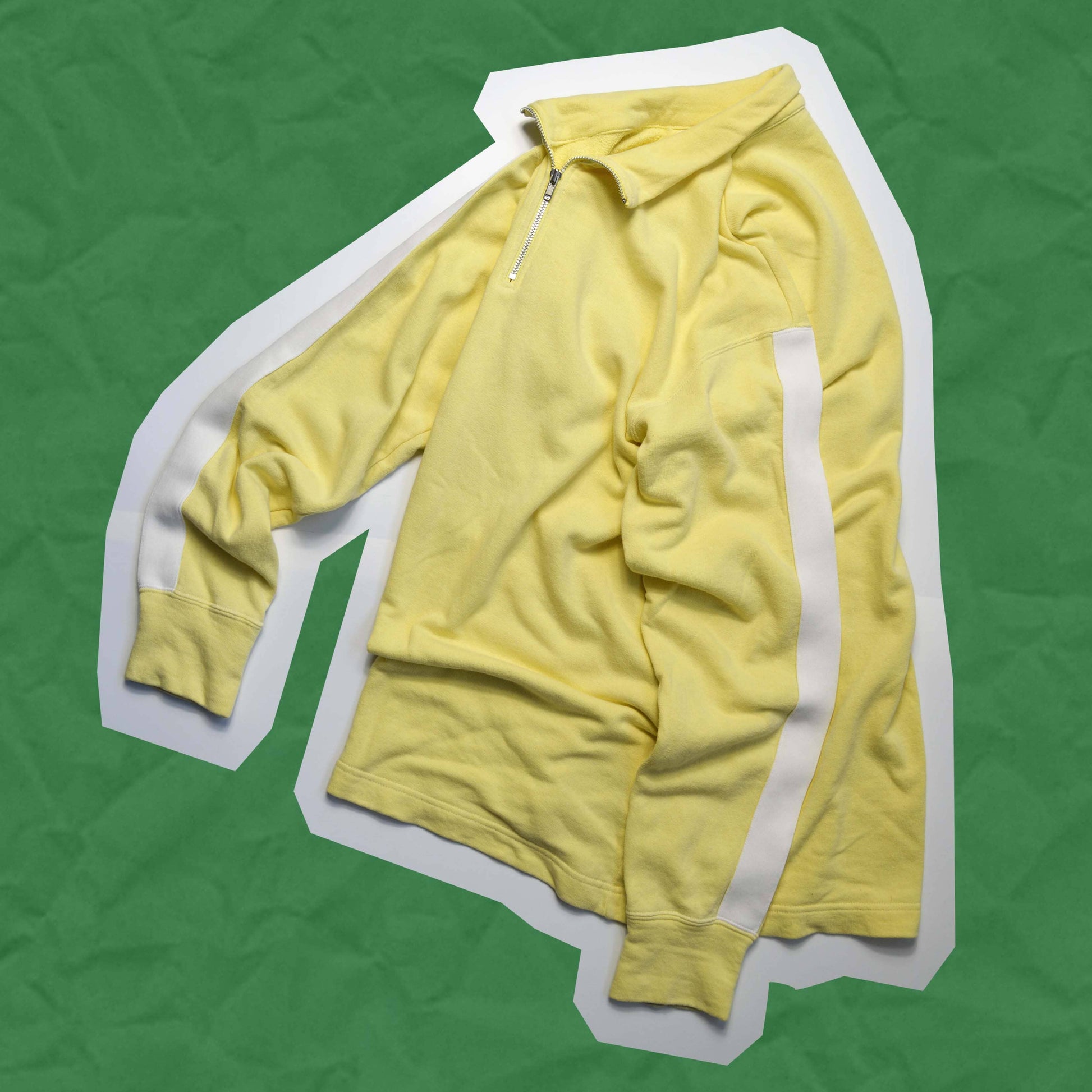 Comme Des Garçons Homme 2001 Baby Yellow Quarter Zip Jumper (~M~)