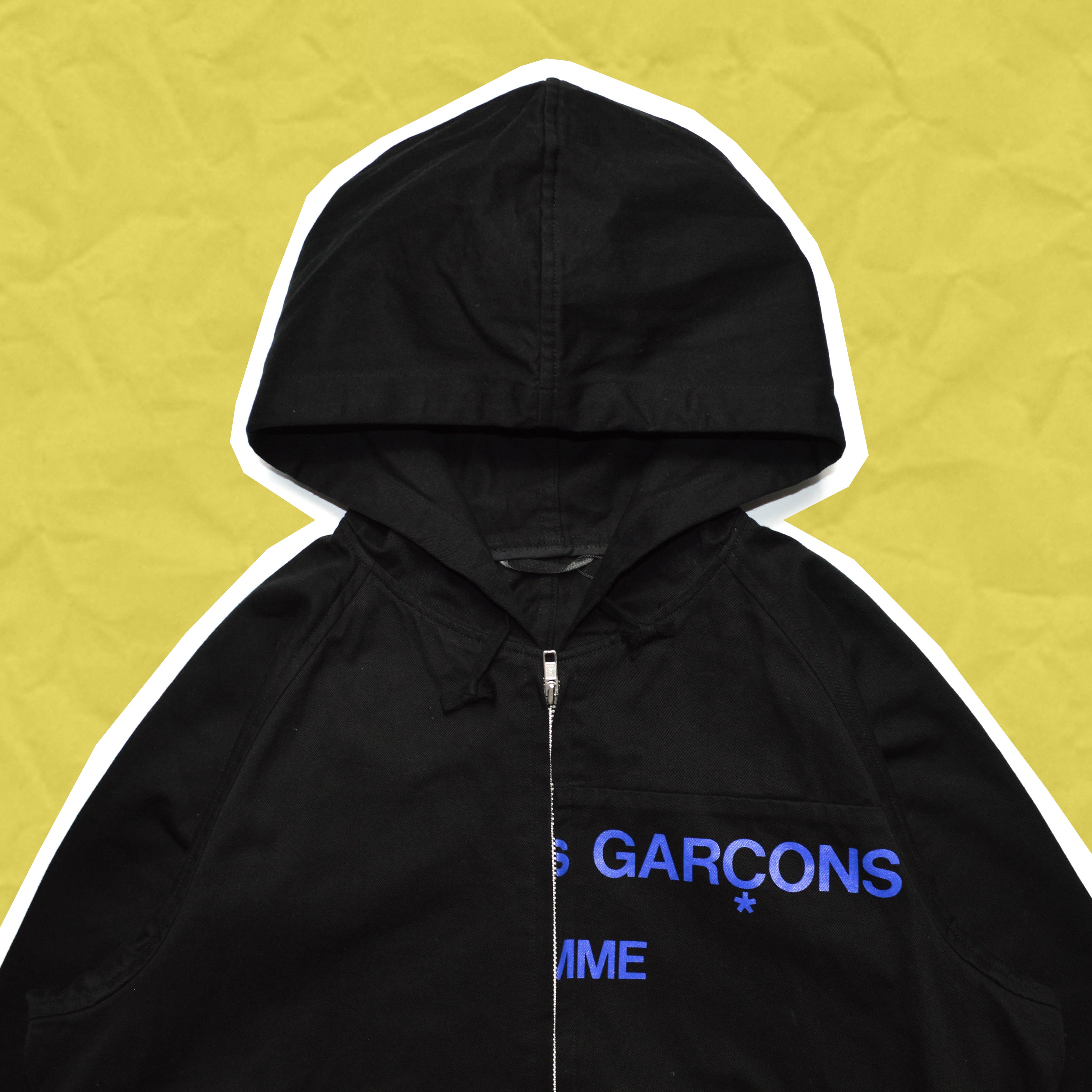 Comme des garcons split logo jacket hotsell