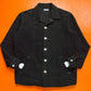 Comme Des Garçons Homme 2002 Garment Dyed Black Boxy Over Shirt (~M~)