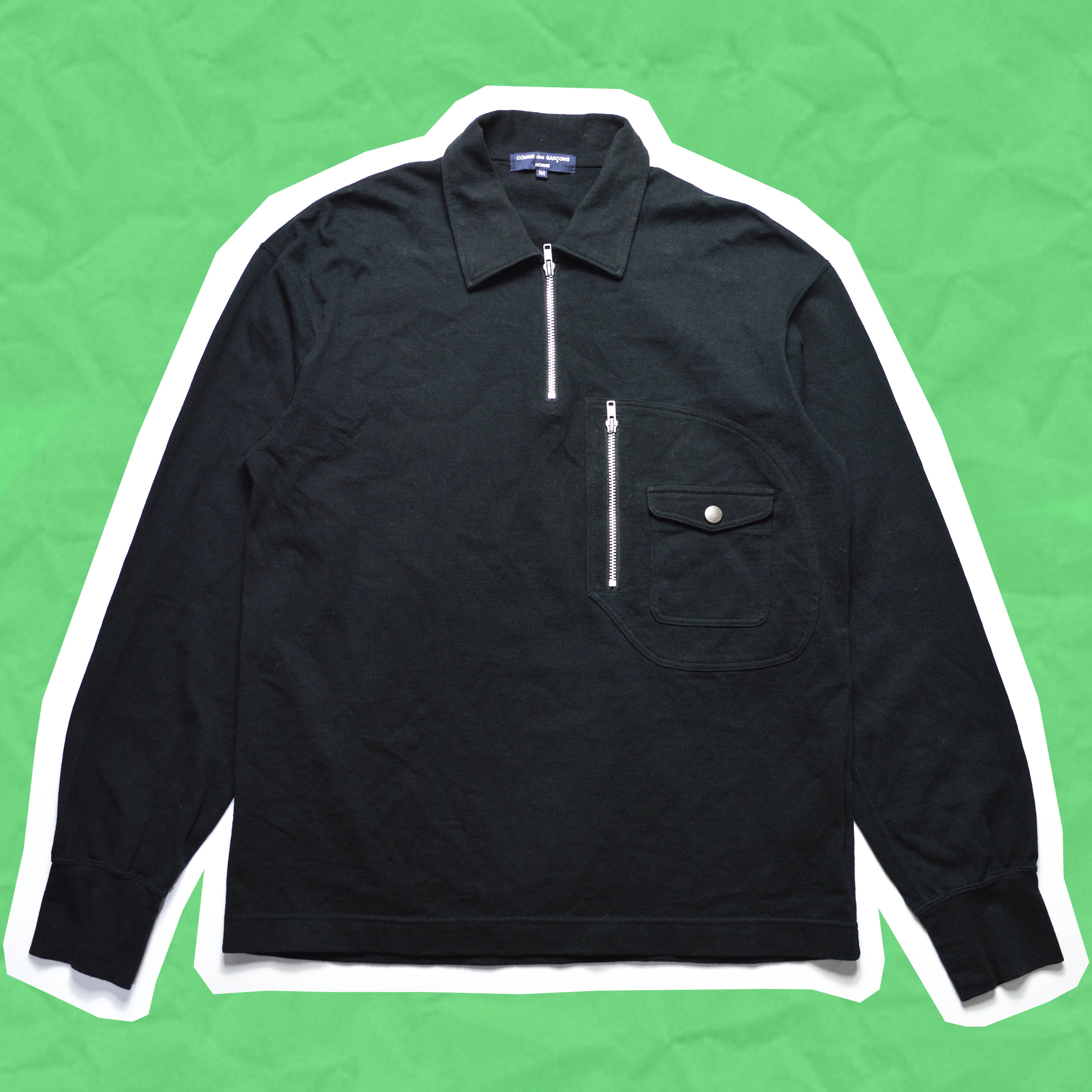 Comme des garcons quarter zip top hotsell